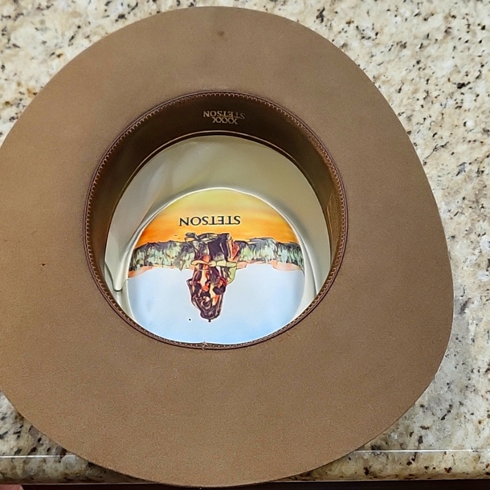 Vintage Stetson 4X Beaver Revenger Gambler Brown Hat Size 7 - Picture 3 of 5